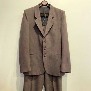 Boys Suit, 18 Slim, Gray w pinstripes